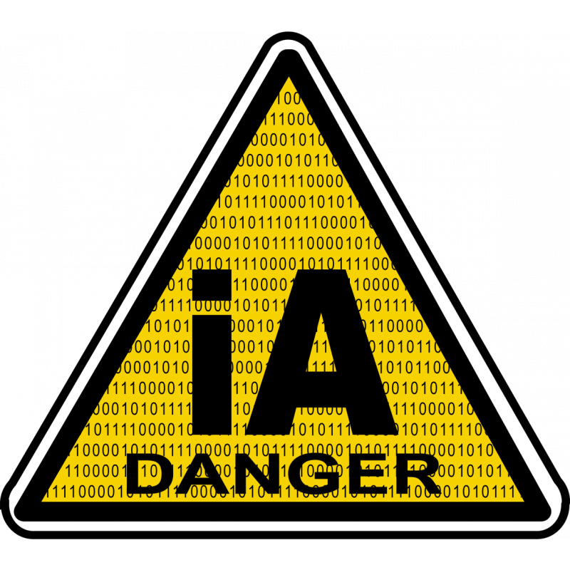 iA danger (15x15cm) - Sticker/autocollant