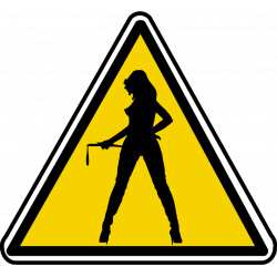 silhouette pin-up 3 (10x9cm) - Sticker/autocollant