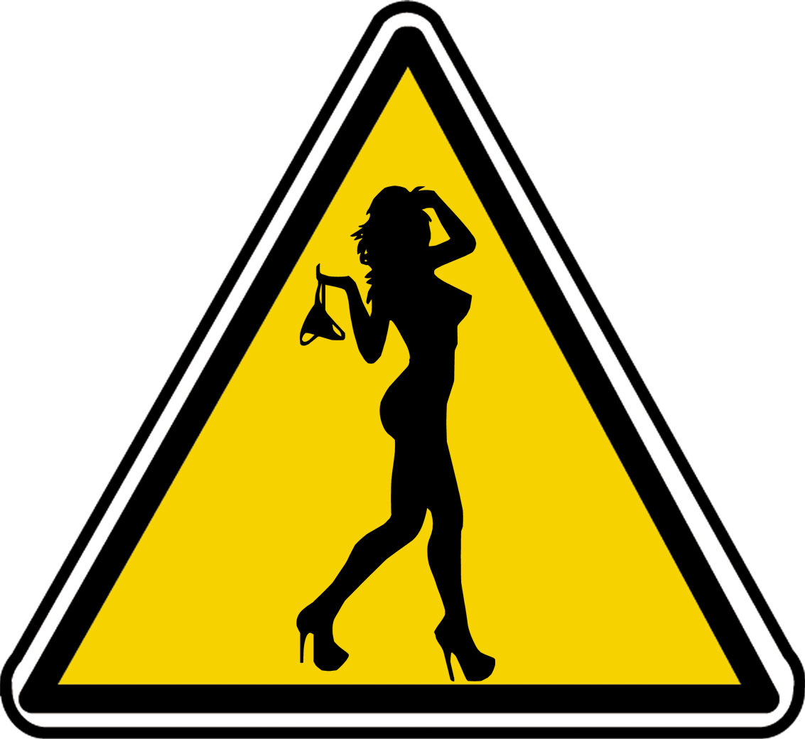 silhouette pin-up 4 (20x18.2cm) - Sticker/autocollant