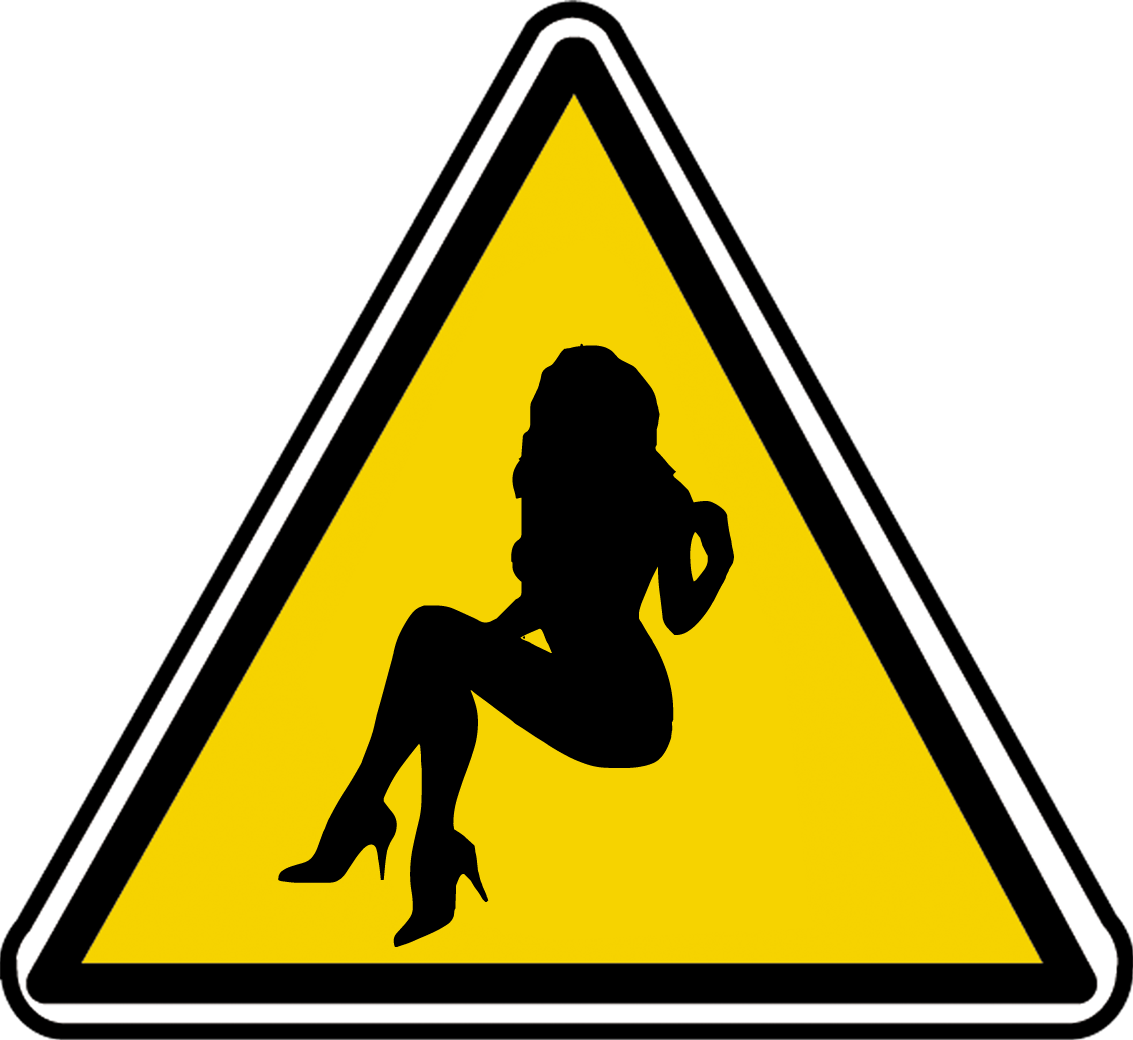 silhouette pin-up 22 (20x18.2cm) - Sticker/autocollant