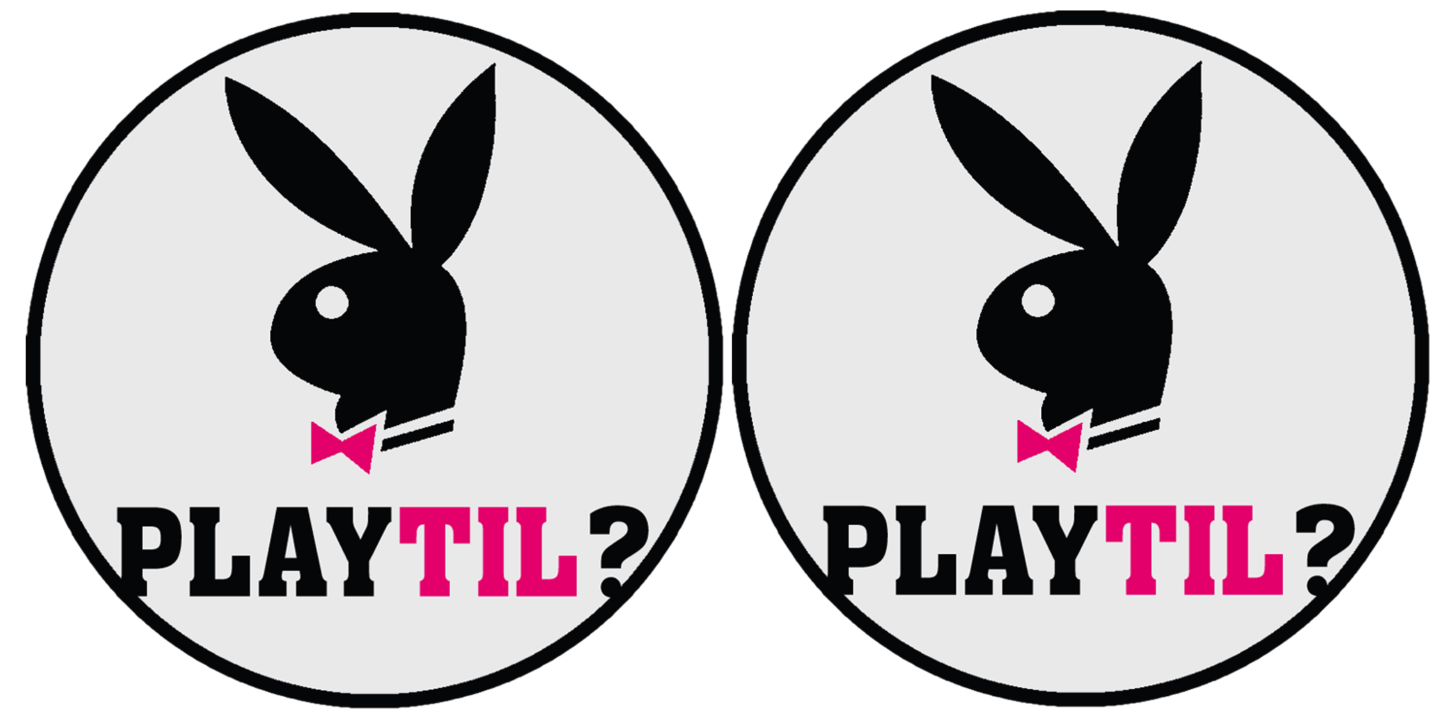 Playtil (2 fois 9cm) - Sticker/autocollant