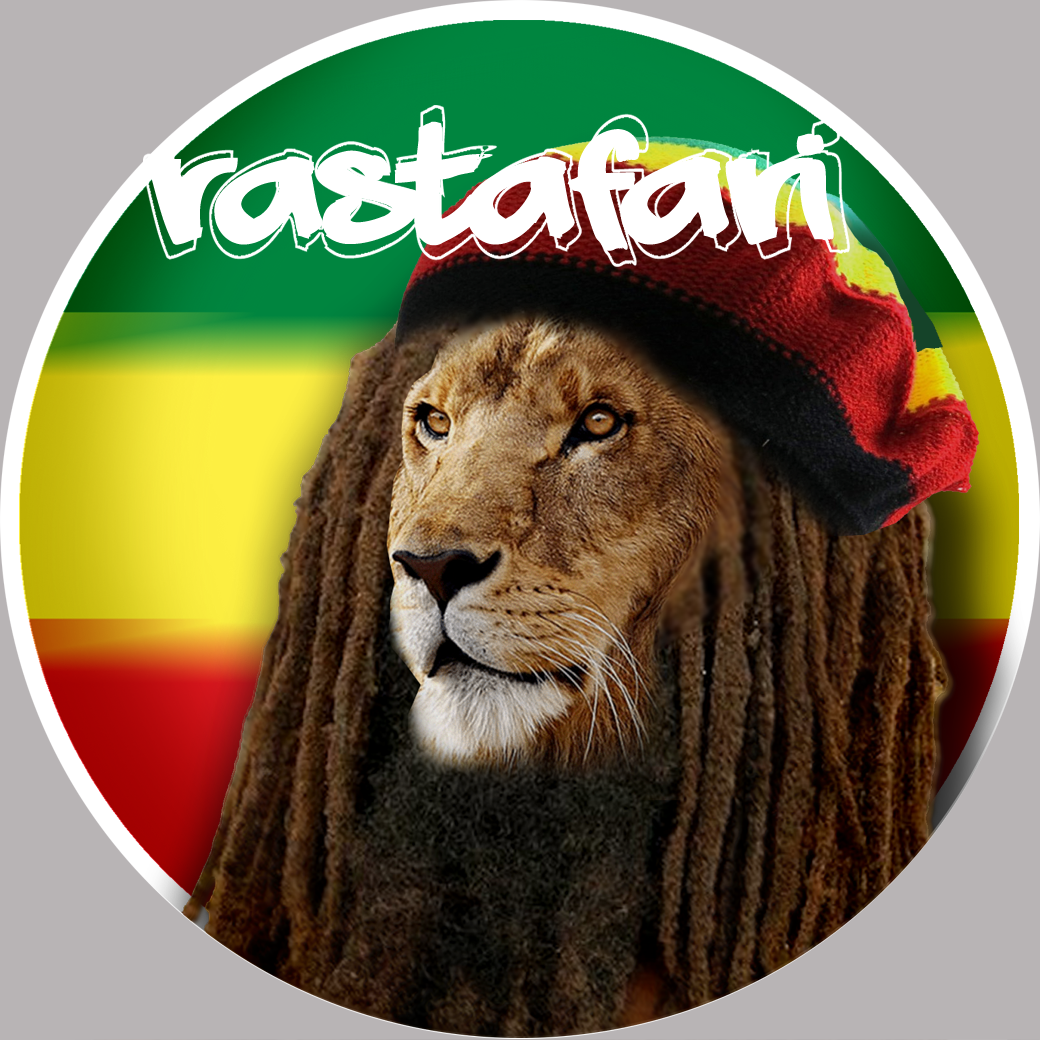 rasta (20x20cm) - Sticker/autocollant