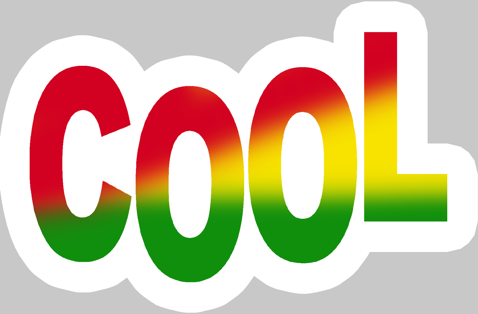 cool Rasta (15x9.5cm) - Sticker/autocollant