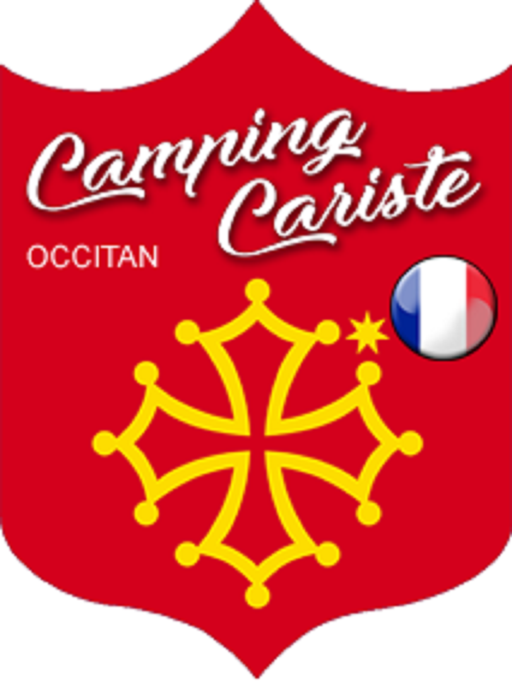 Camping cariste Occitan - 15x11,2cm - Sticker/autocollant