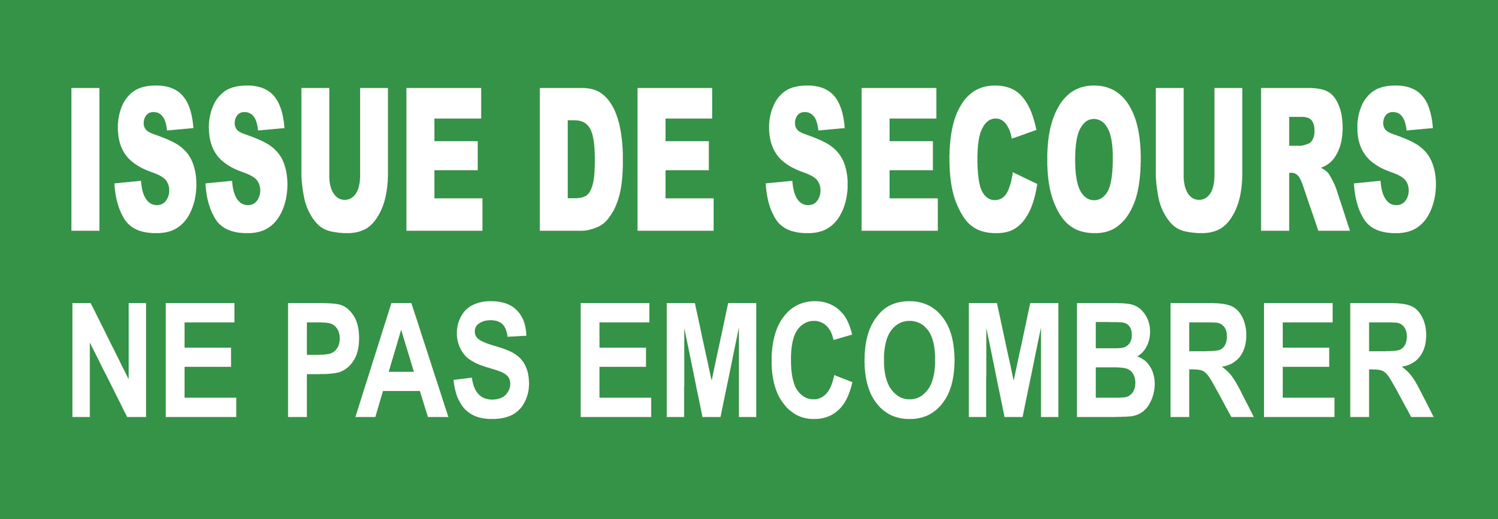 issue de secours (29x10cm) - Sticker / autocollant