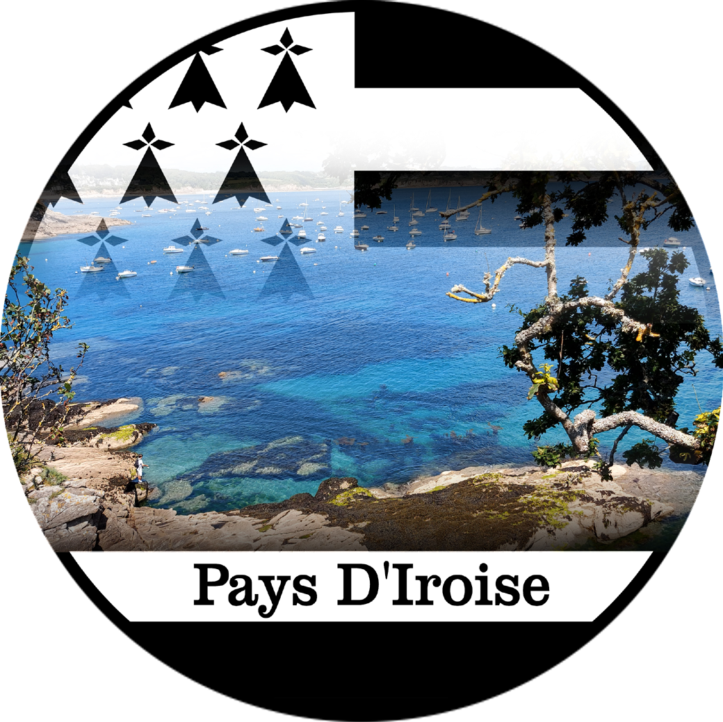 Côte Pays d'Iroise - (15x15cm) - Sticker/autocollant