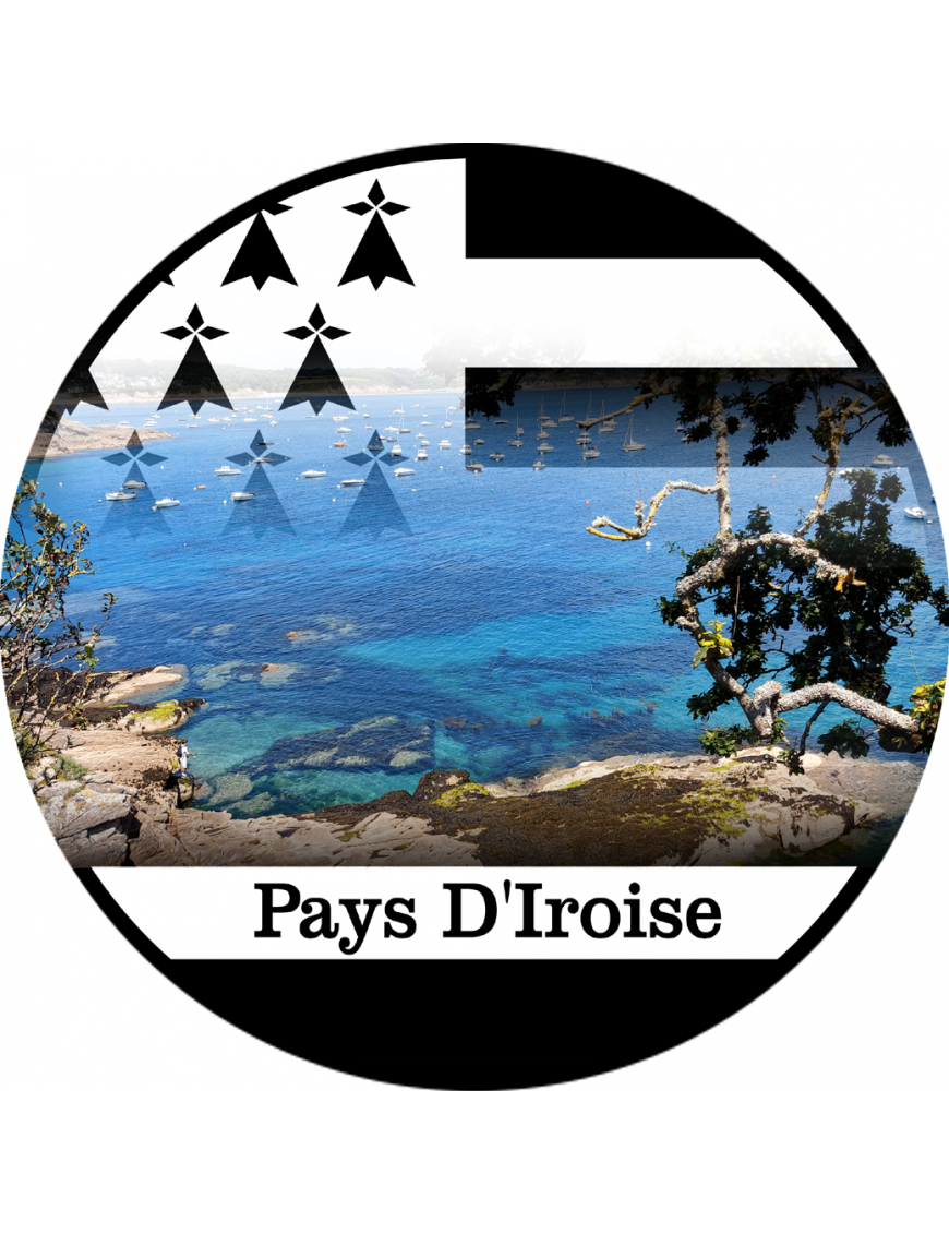 Côte Pays d'Iroise - (10x10cm) - Sticker/autocollant