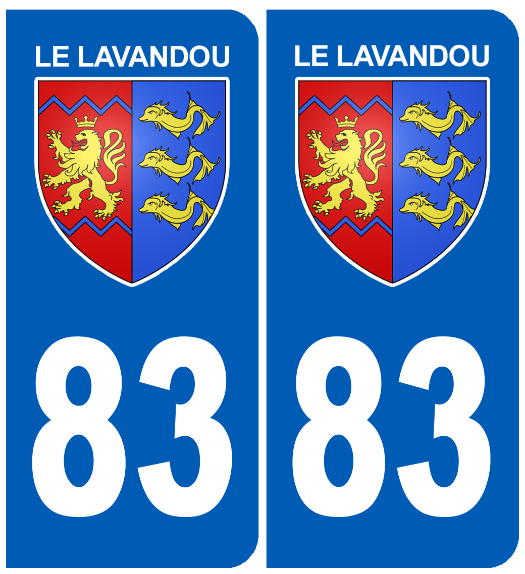 immatriculation Le Lavandou 83 - Sticker/autocollant