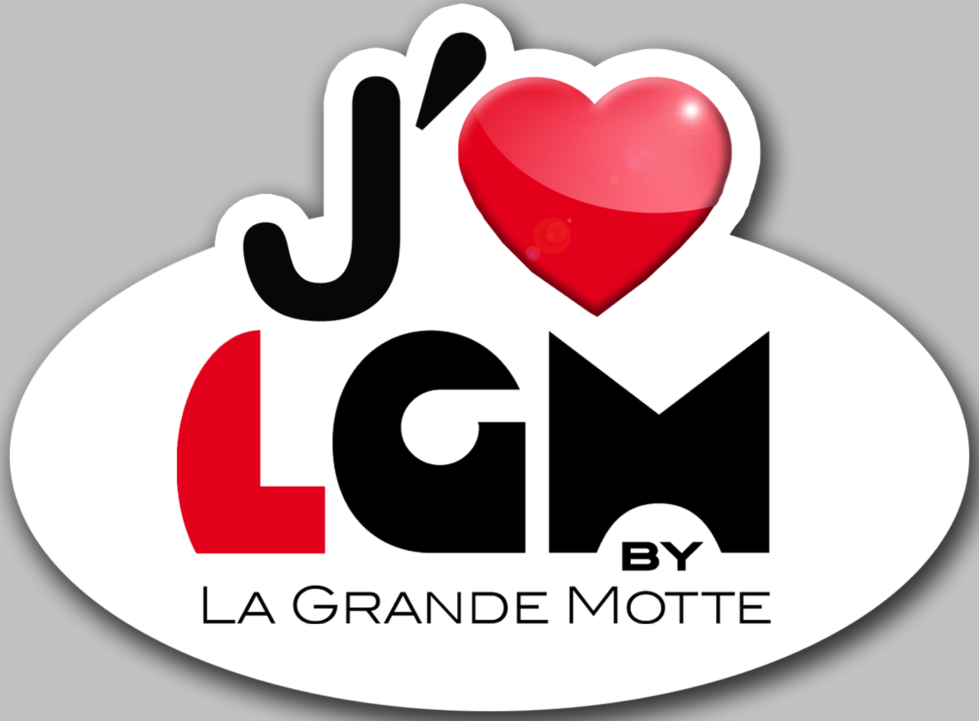 j'aime La Grande-Motte (15x11cm) - Sticker/autocollant