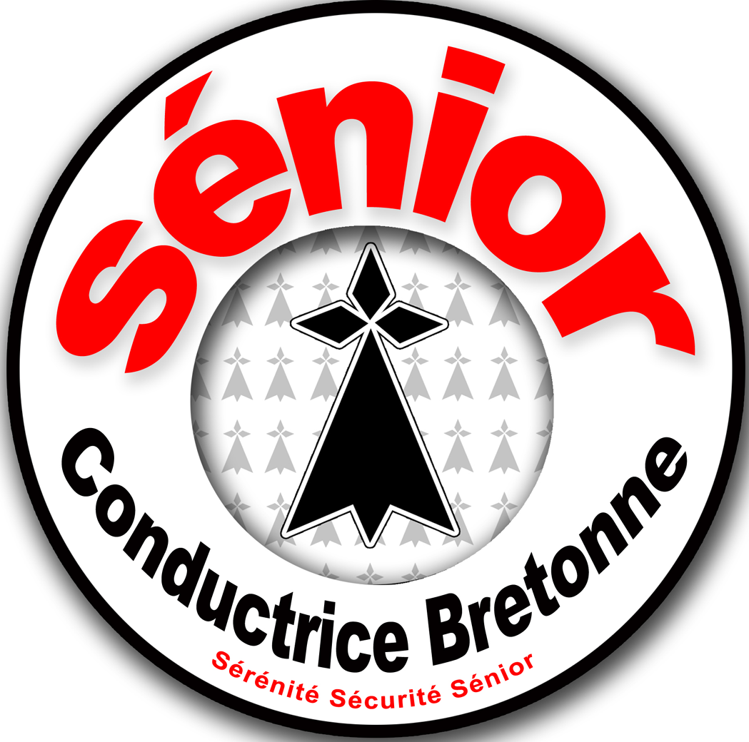 Conductrice Sénior Bretonne Hermine -15cm - Sticker/autocollant