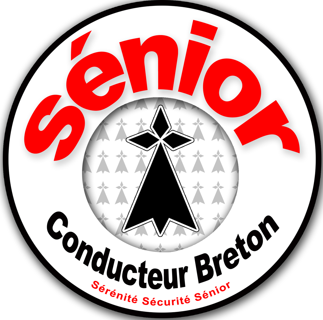 Conducteur Sénior Breton Hermine (15x15cm) - Sticker/autocollant