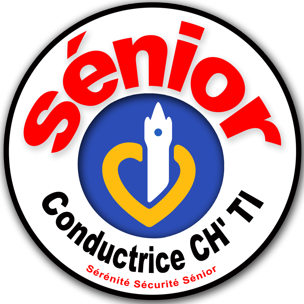 Conductrice Sénior CH'TI (15x15cm) - Sticker/autocollant