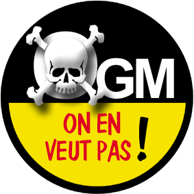 OGM, on en veut pas (15cm) - Sticker/autocollant