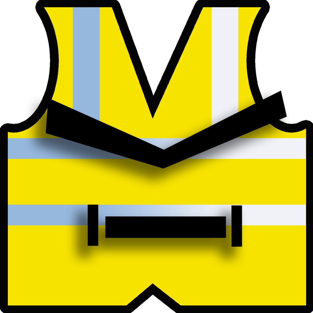 gilets jaunes (20cm) - Sticker/autocollant