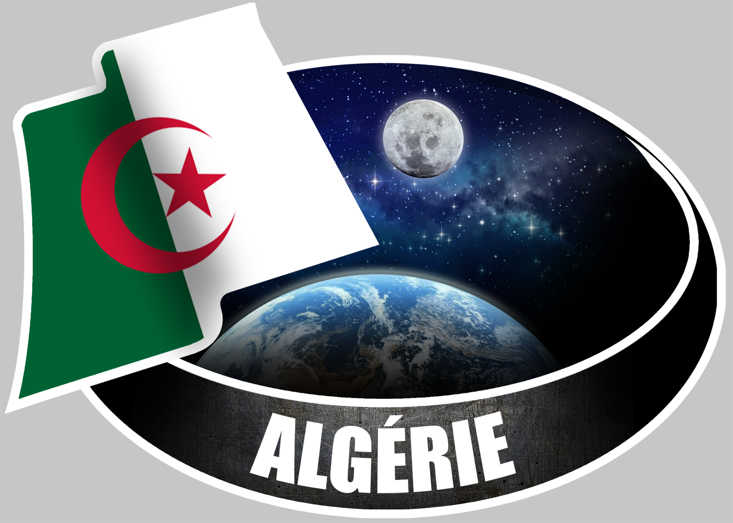 Algérie (10x14cm) - Sticker/autocollant