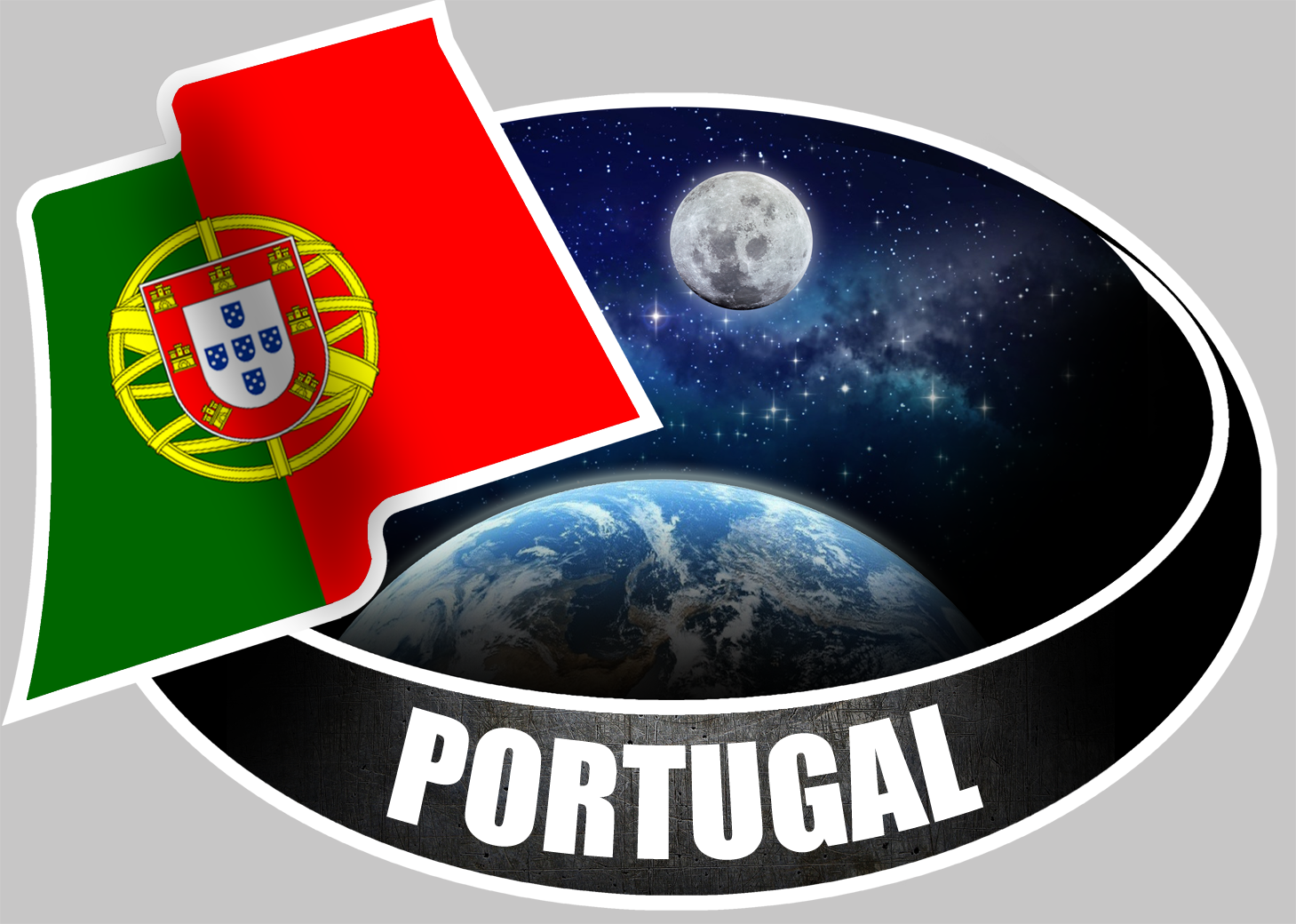 PORTUGAL (10x14cm) - Sticker/autocollant