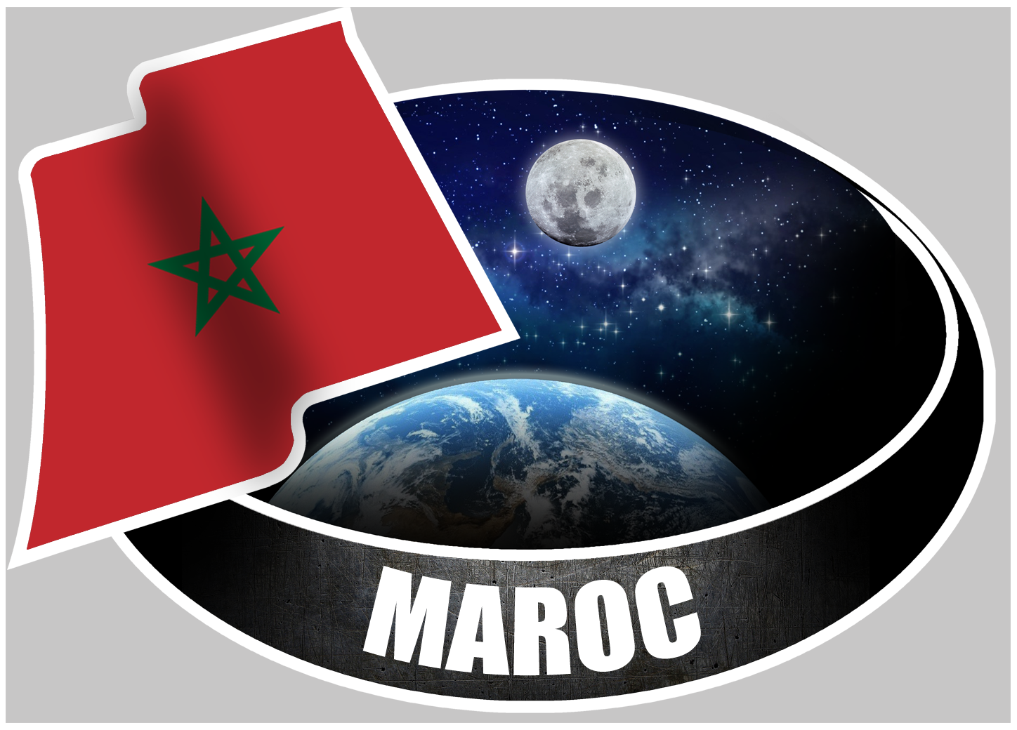 MAROC (10x14cm) - Sticker/autocollant