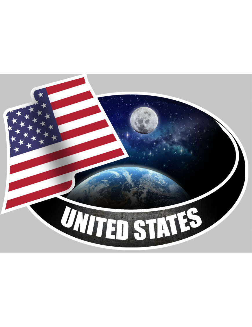 UNITED STATES (10x14cm) - Sticker/autocollant