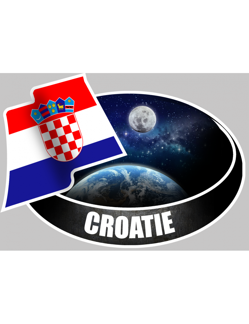 CROATIE (10x14cm) - Sticker/autocollant