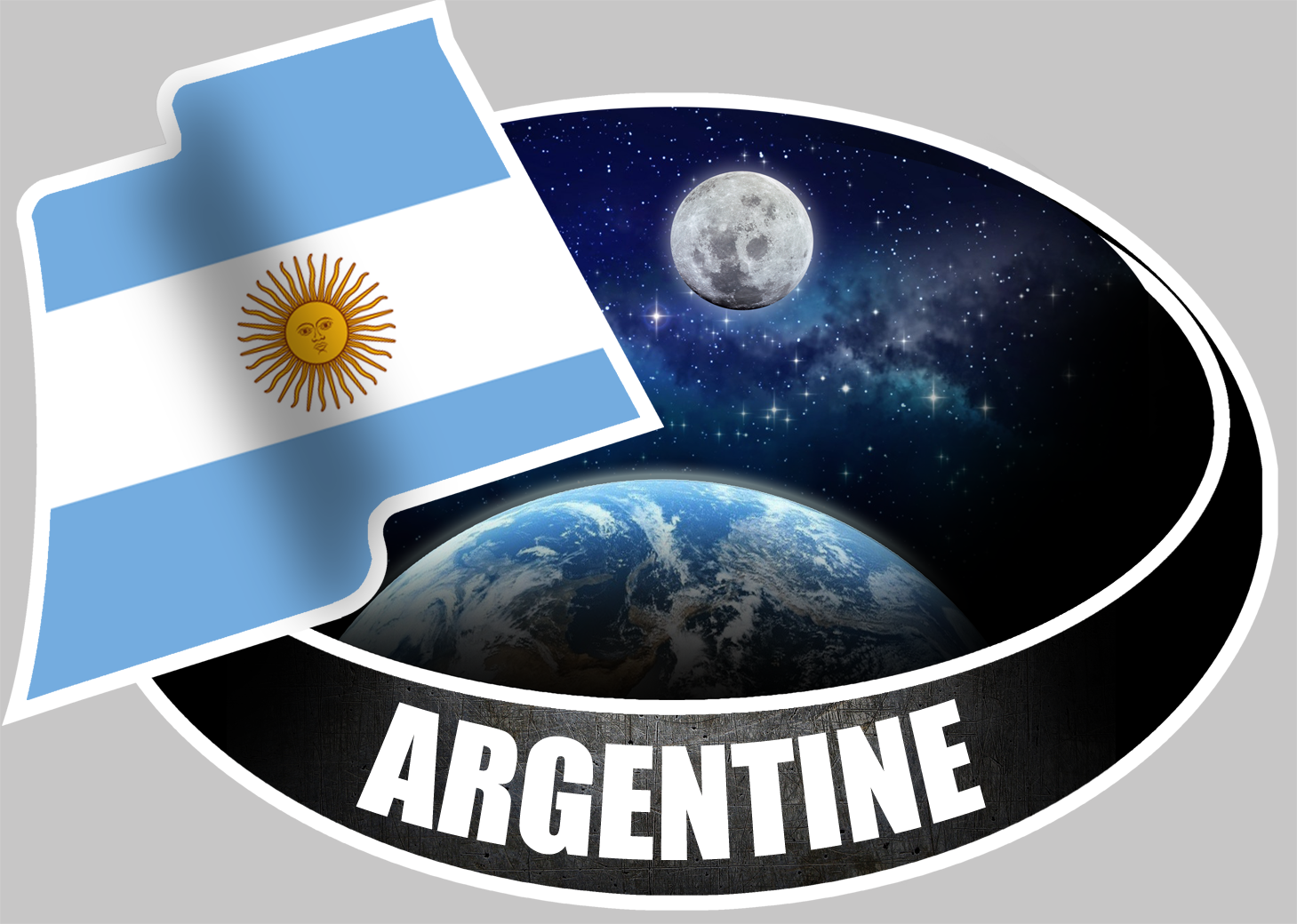 ARGENTINE (10x14cm) - Sticker/autocollant