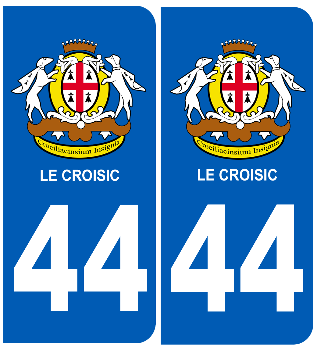 immatriculation 44 Le Croisic - Sticker/autocollant