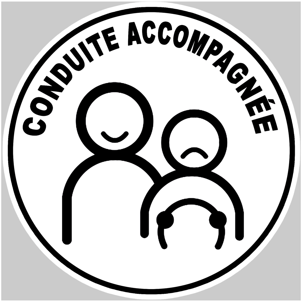 conduite accompagnée stress ado - 15cm - Sticker/autocollant