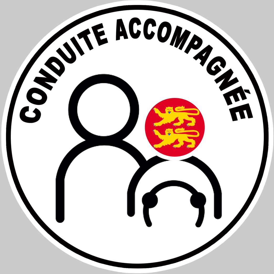 conduite accompagnée Normandie - 15cm - Sticker/autocollant