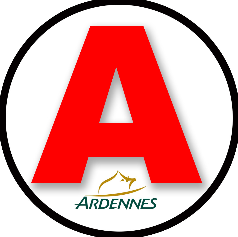 A 08 Les Ardennes - 15cm - Sticker/autocollant