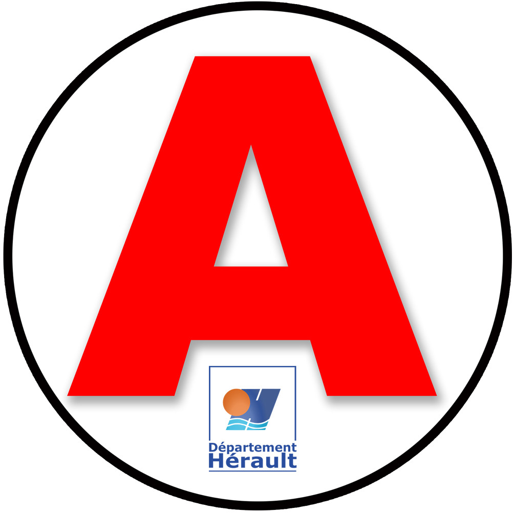 A 34 L'Hérault - 15cm - Sticker/autocollant