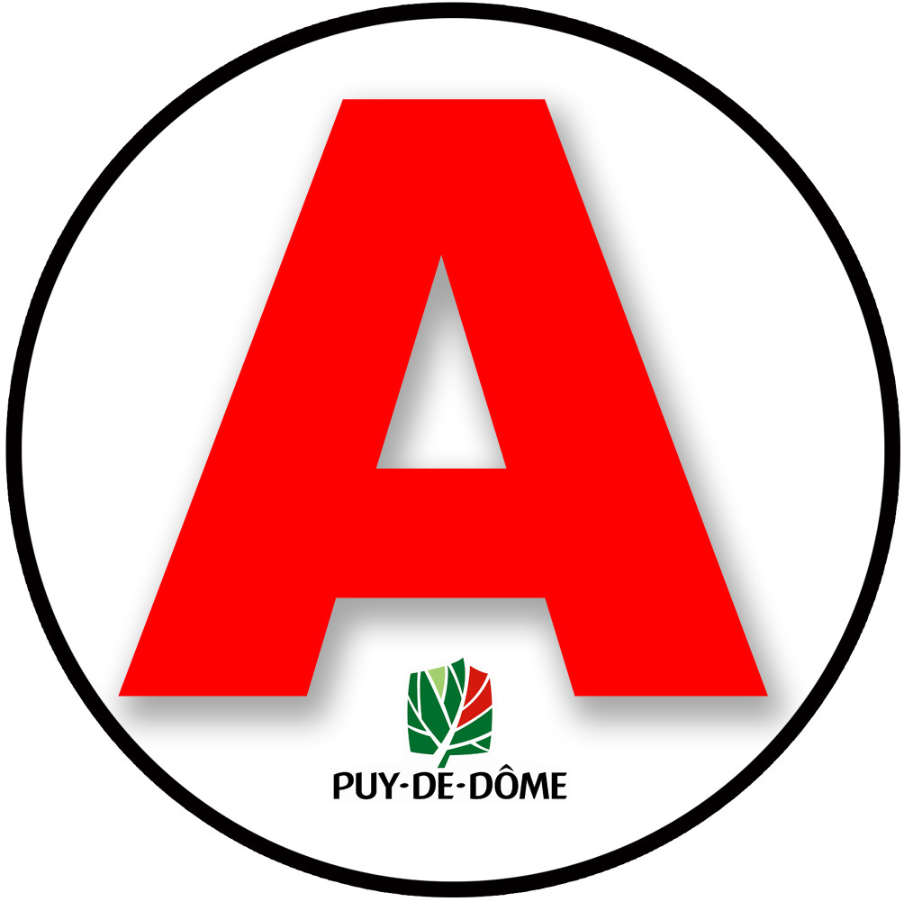 A 63 Le Puy de Dôme - 15cm - Sticker/autocollant