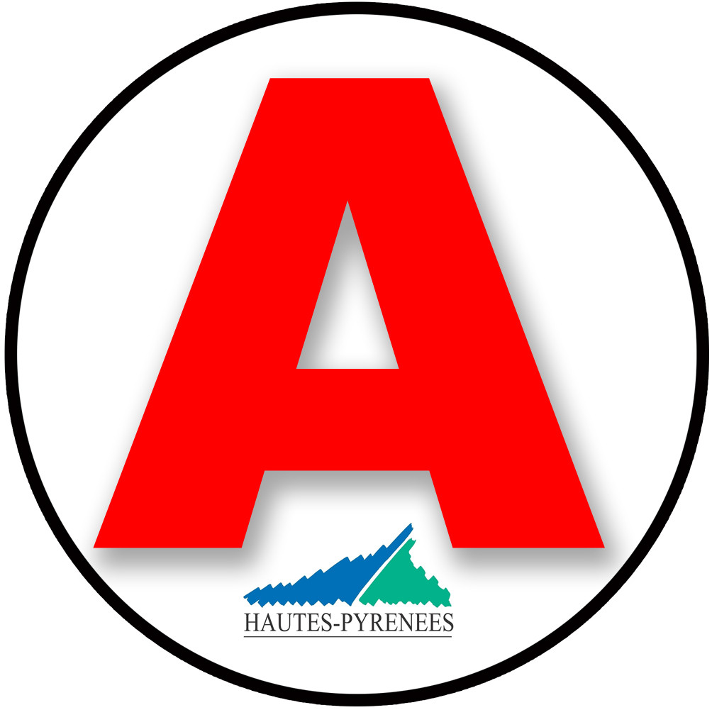 A 65 Les Hautes Pyrénées - 15cm - Sticker/autocollant