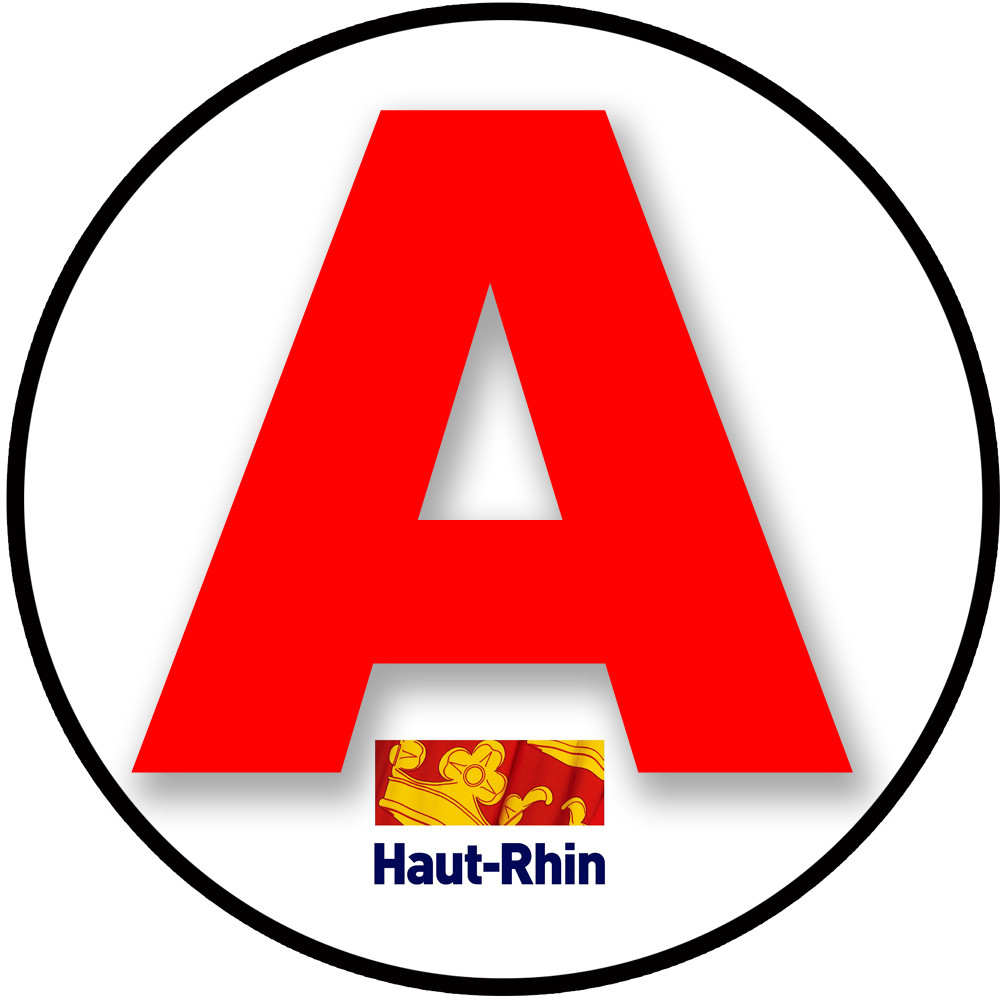 A 68 Le Haut-Rhin - 15cm - Sticker/autocollant