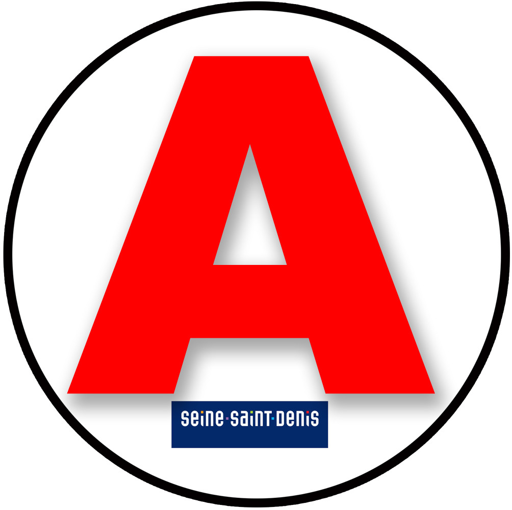 A 93 La Seine Saint Denis - 15cm - Sticker/autocollant