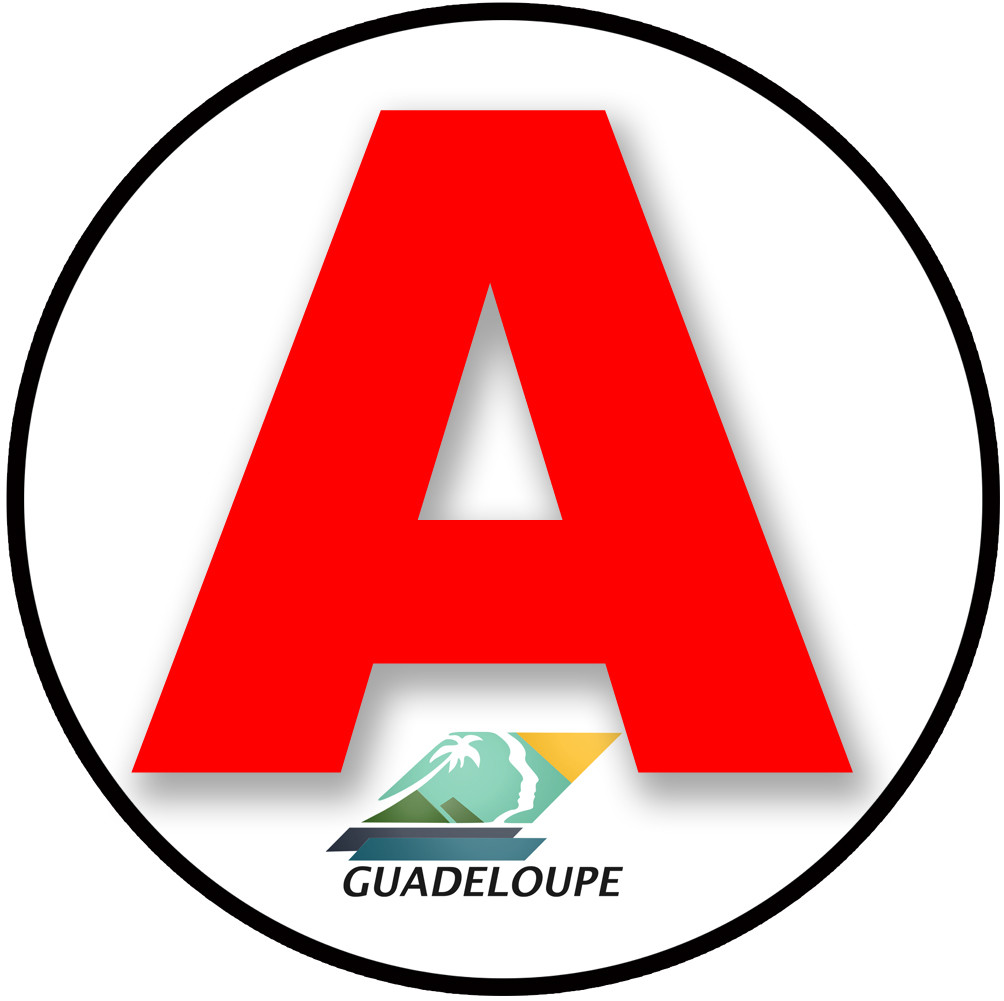 A 971 La Guadeloupe - 15cm - Sticker/autocollant