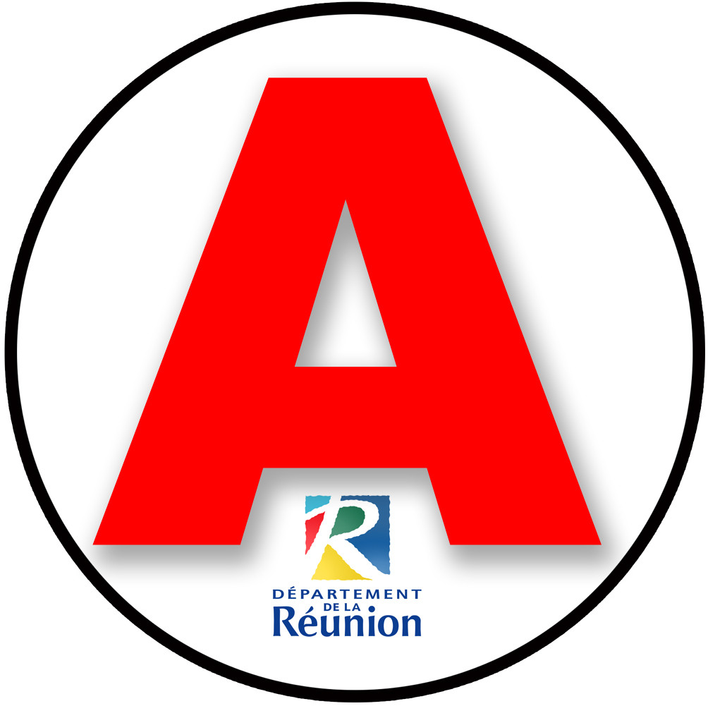 A 974 La Réunion - 15cm - Sticker/autocollant