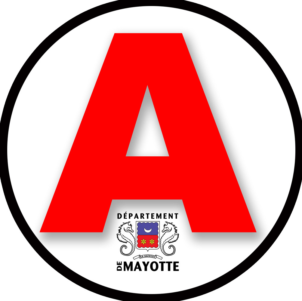 A 975 Mayotte - 15cm - Sticker/autocollant