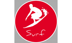 Surf-riding - 10cm - Sticker/autocollant