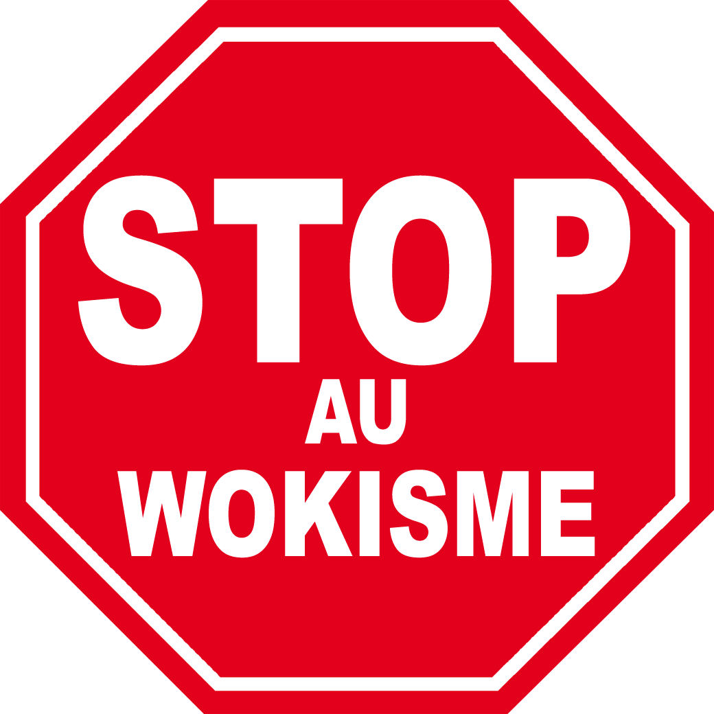 wokisme STOP (20x20cm) - Sticker/autocollant