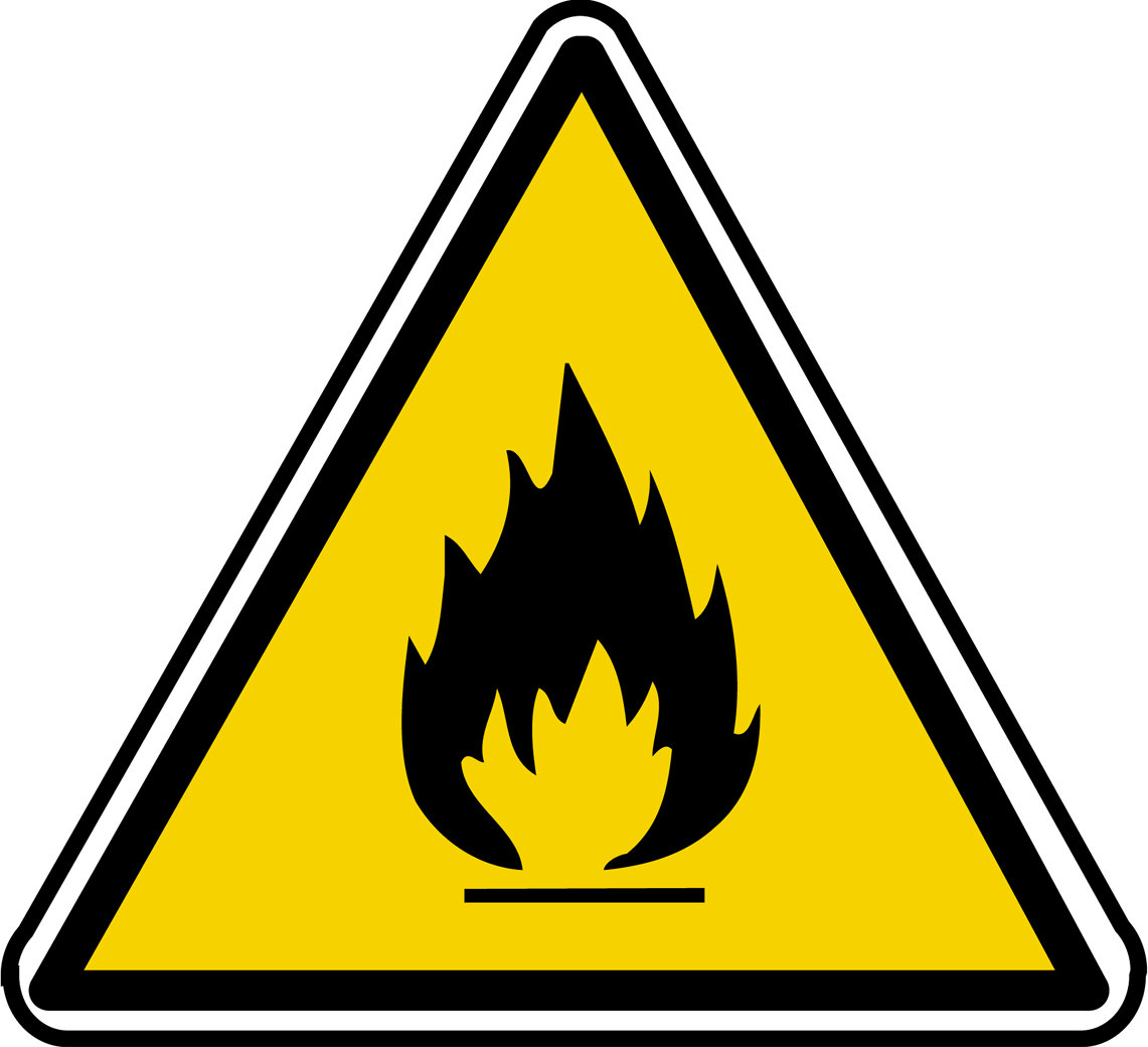 inflammable (10x9cm) - Sticker/autocollant