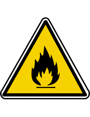 inflammable (20x18.2cm) - Sticker/autocollant