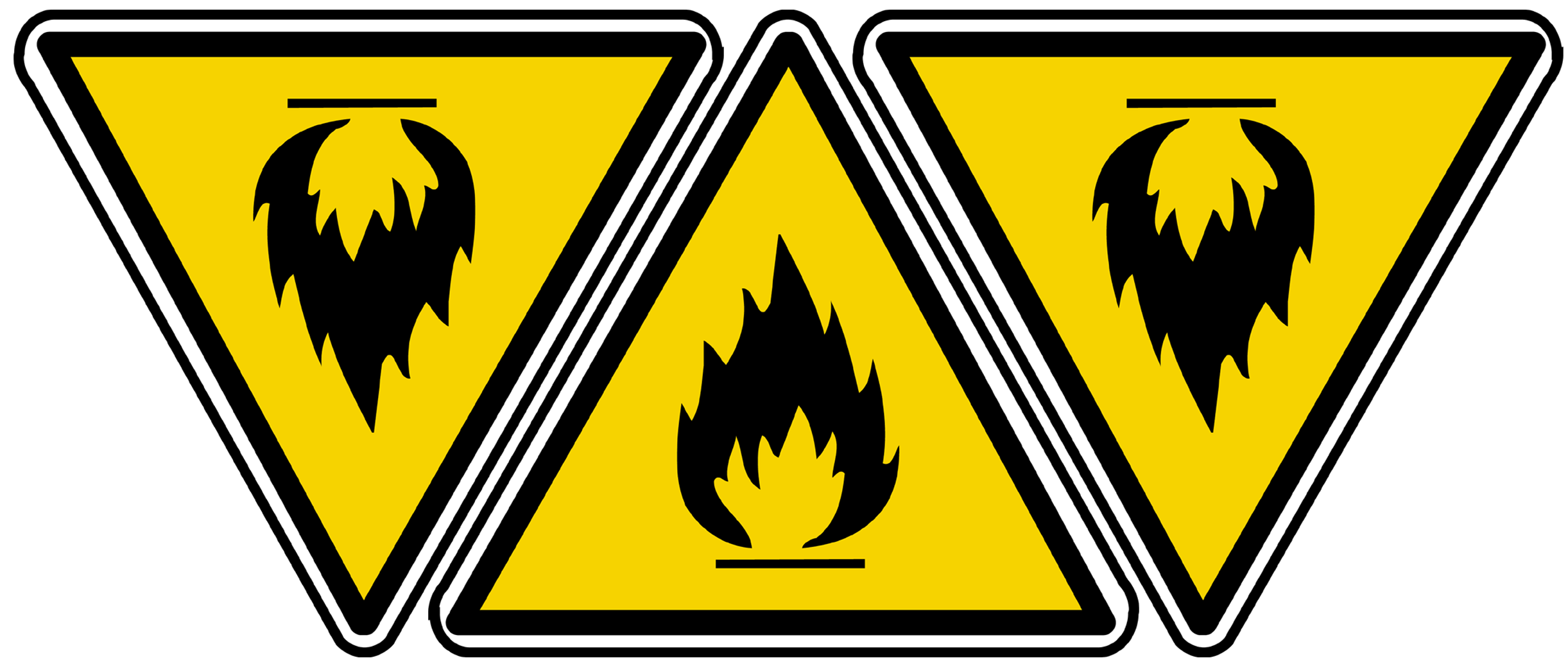 inflammable (3fois 10x9cm) - Sticker/autocollant