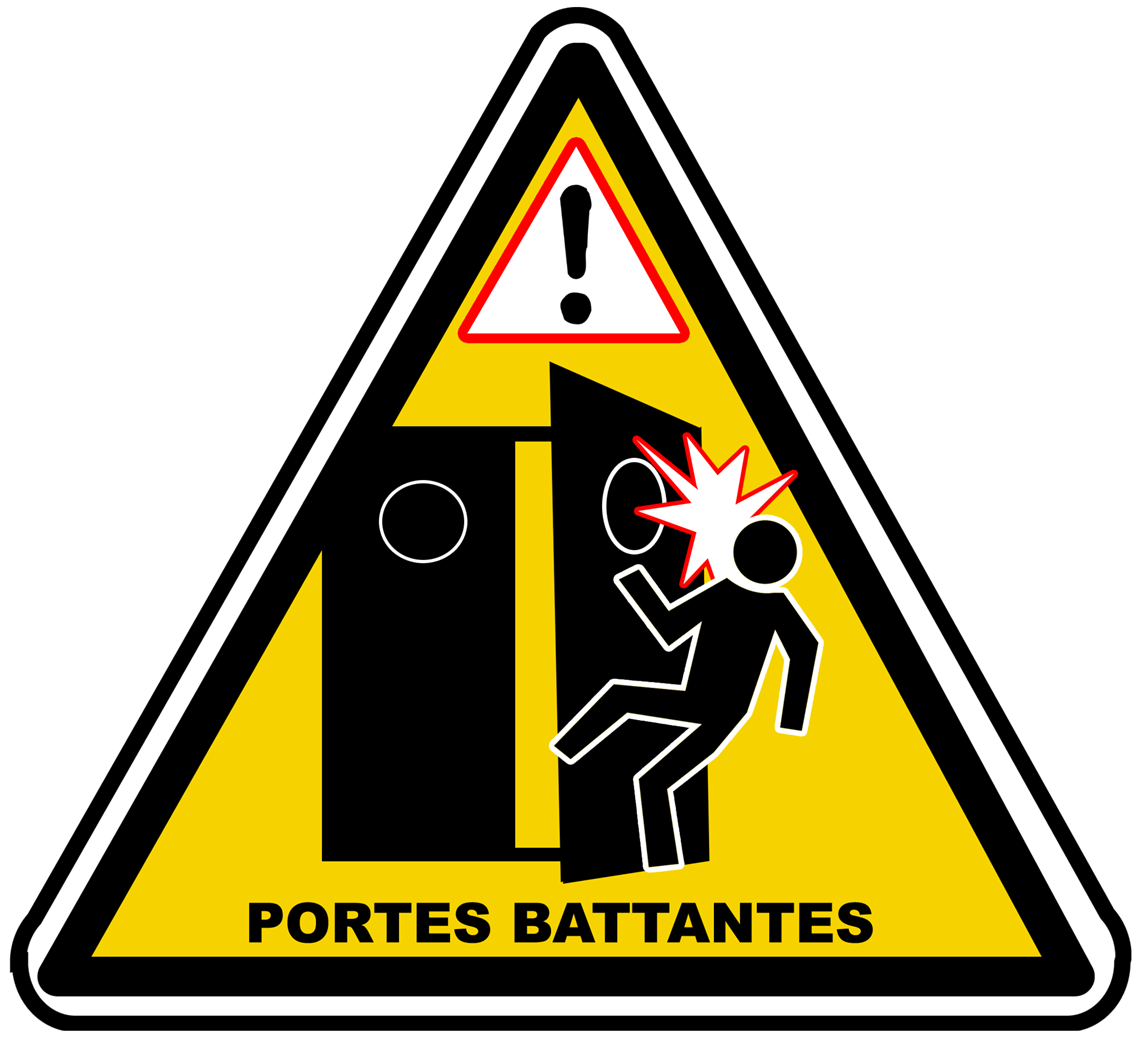 Portes Battantes (20x18.2cm) - Sticker/autocollant