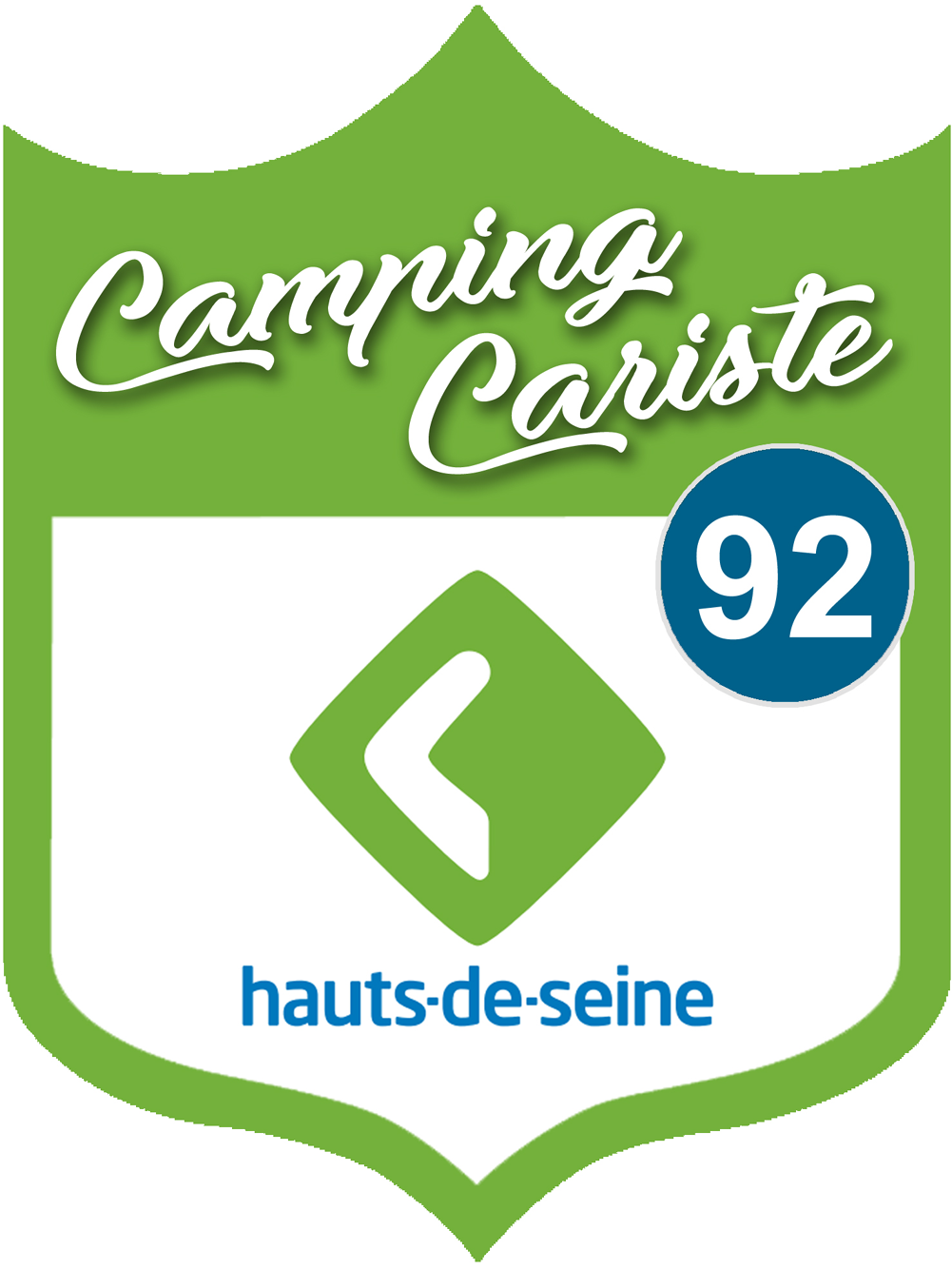 campingcariste Hauts de Seine 92 - 15x11.2cm - Sticker/autocollant