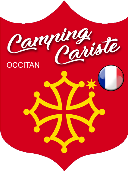 Camping cariste Occitan - 20x15cm - Sticker/autocollant