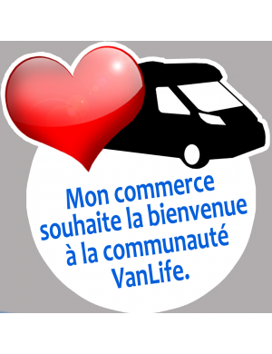 bienvenue à la communauté VanLife - 20cm - Sticker/autocollant