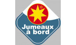 bébé à bord jumeaux Occitans - 15cm - Sticker/autocollant