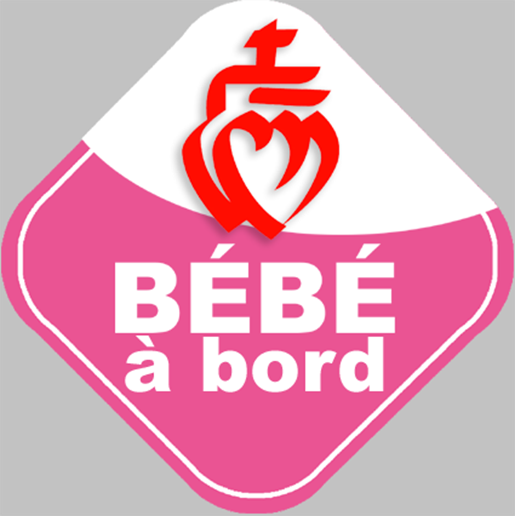 bébé à bord vendéenne - 15cm - Sticker/autocollant