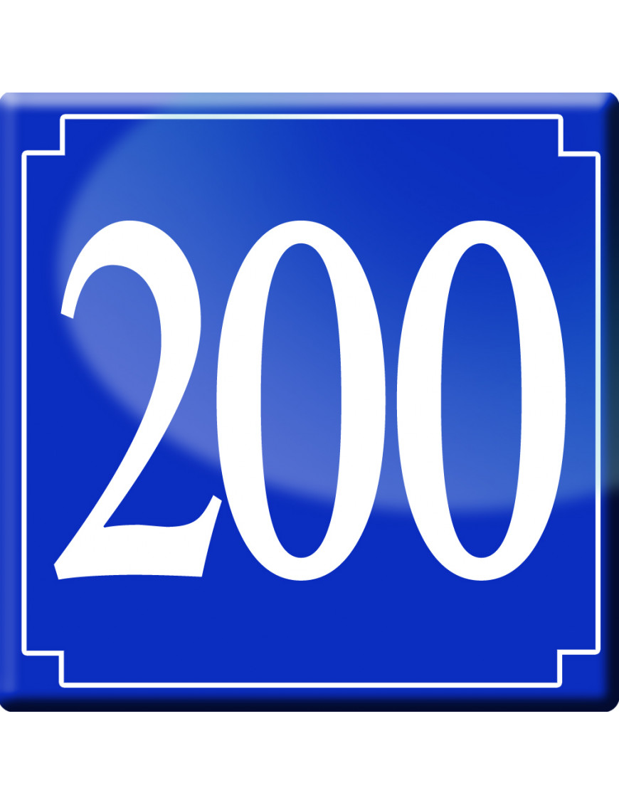 numéroderue200 - classique 10x10cm - Sticker/autocollant