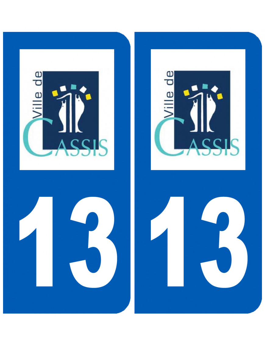 immatriculation 13 Cassis - Sticker/autocollant