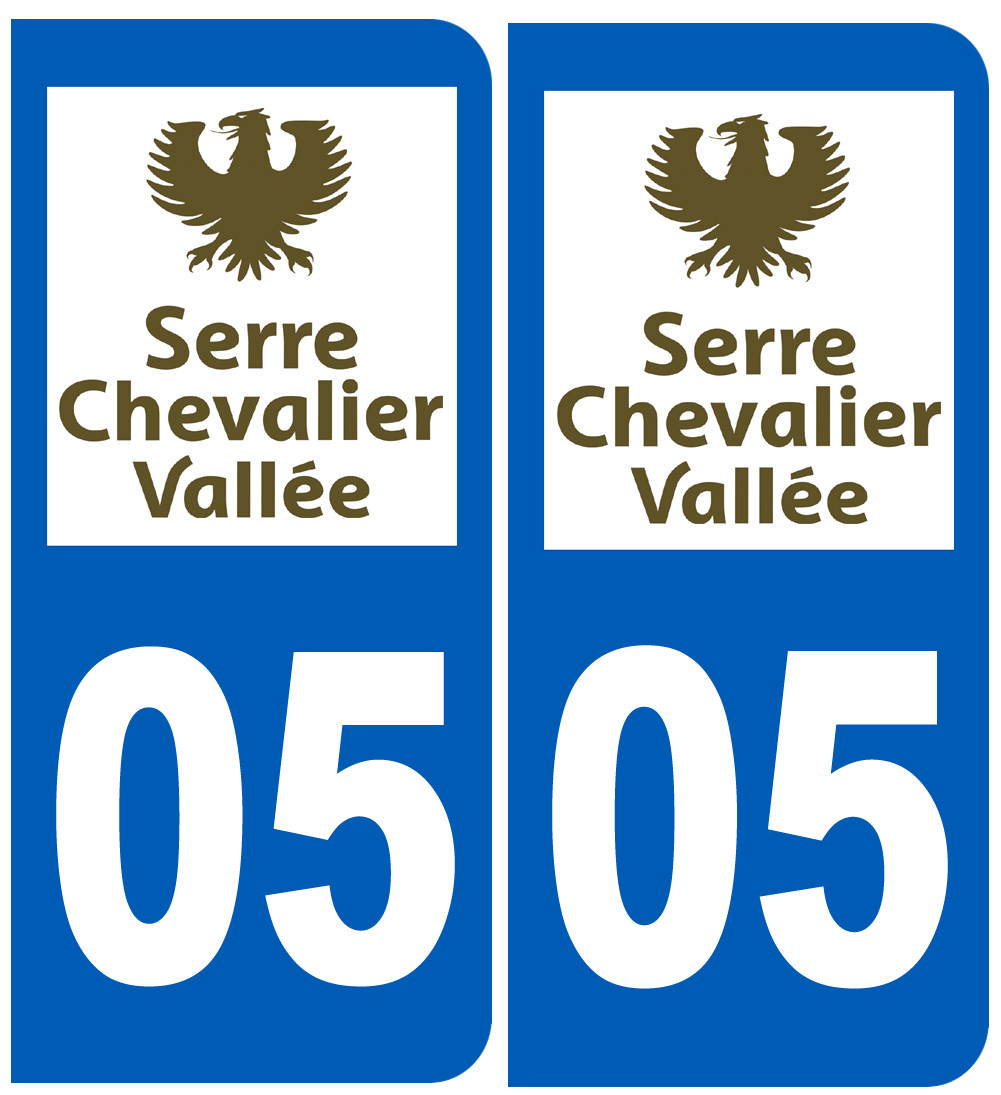 immatriculation Serre-Chevalier 05 - Sticker/autocollant